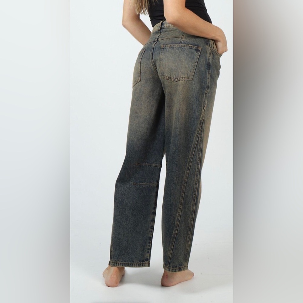 We The Free Good Luck Mid Rise Barrel Women Jeans, NWT, Size 27. - Picture 3 of 7